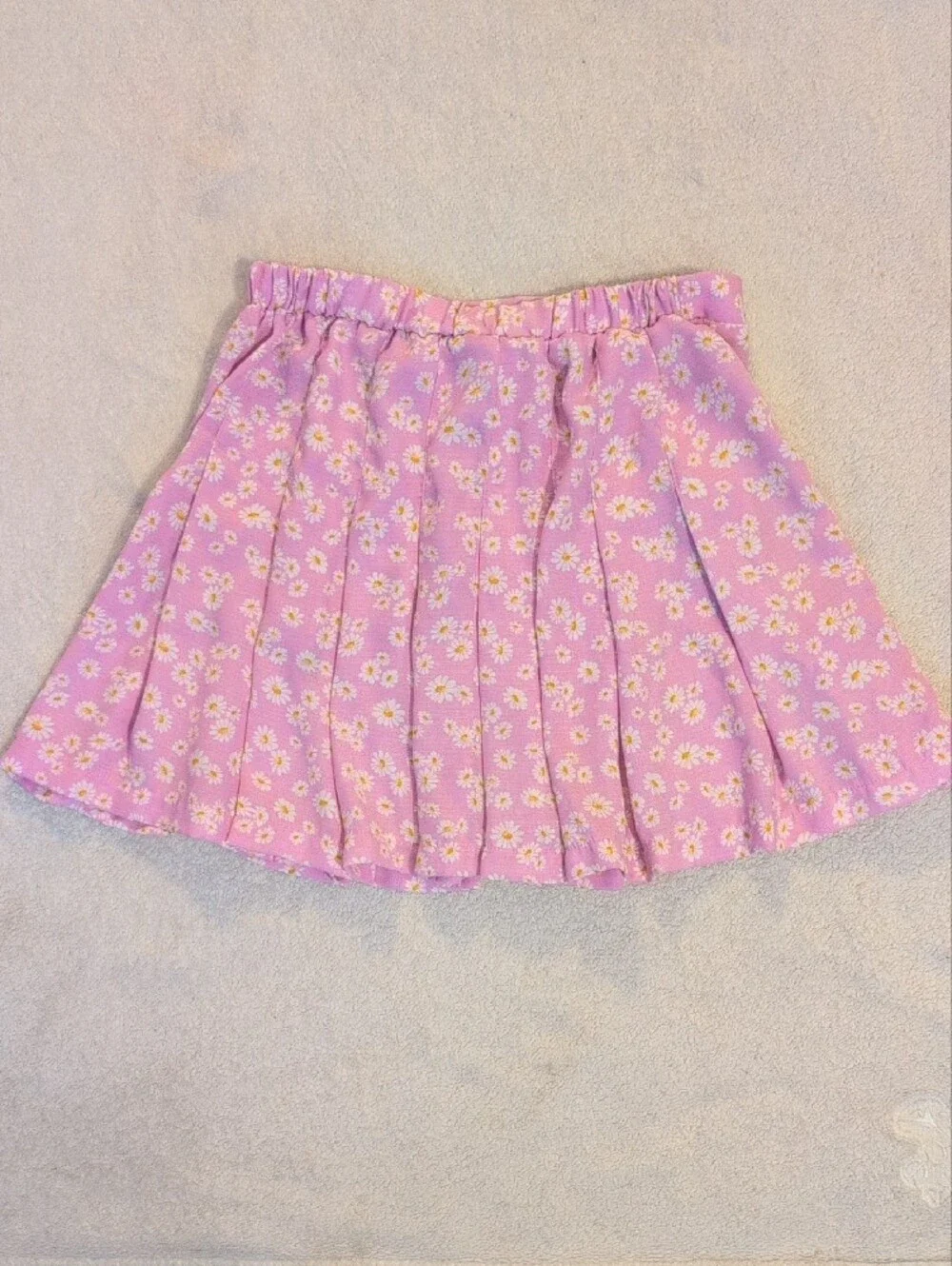 Girls Size 10 Skirt Bundle Justice Blue Pleated & Love Squared Daisy Print